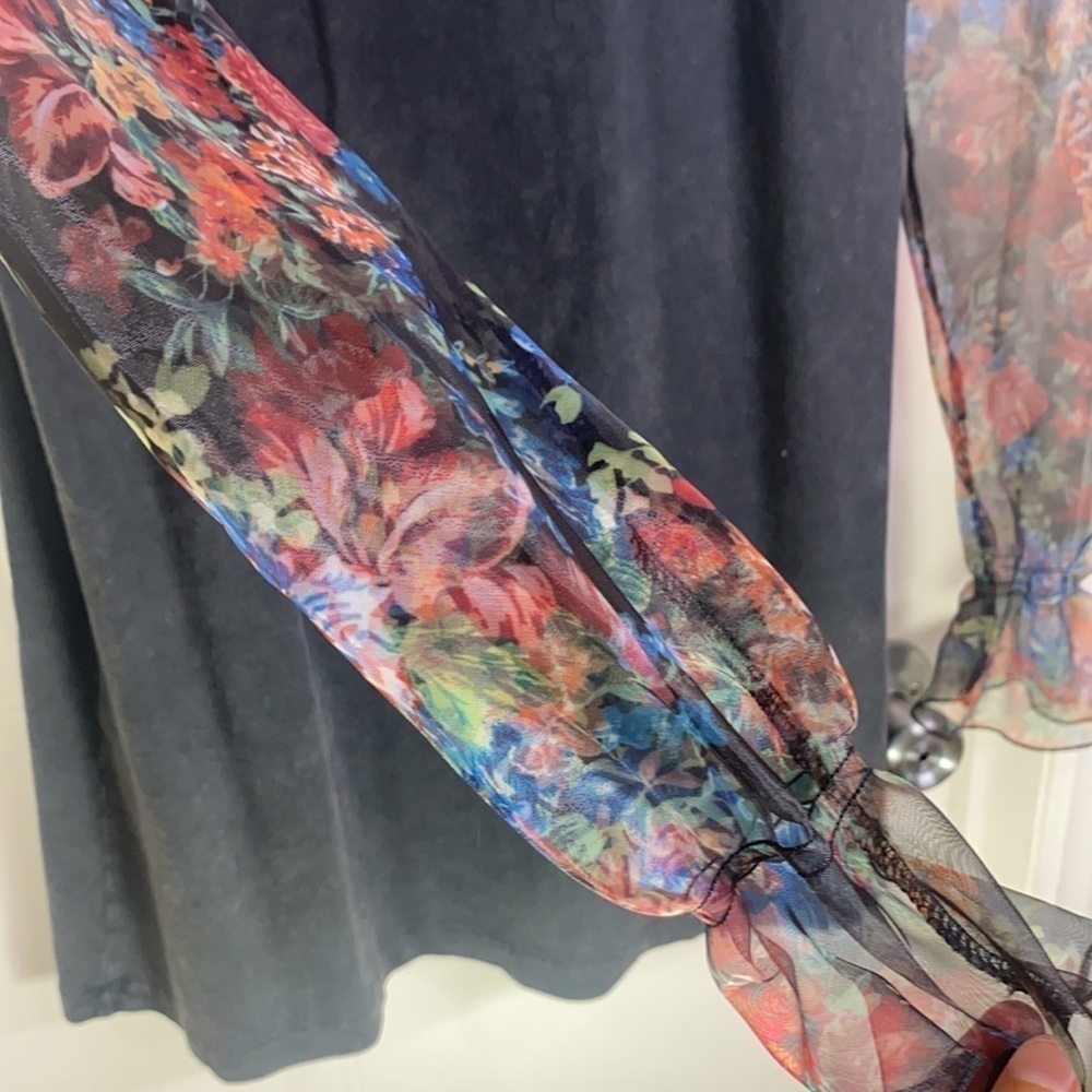 Zara- Contrasting Organza Dress Size Small - Picture 9 of 10